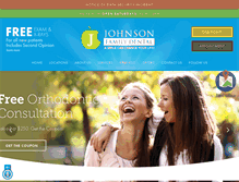 Tablet Screenshot of johnsonfamilydental.com